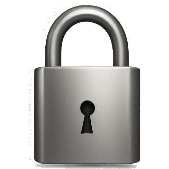 A padlock with the letter A engraved on it emoji