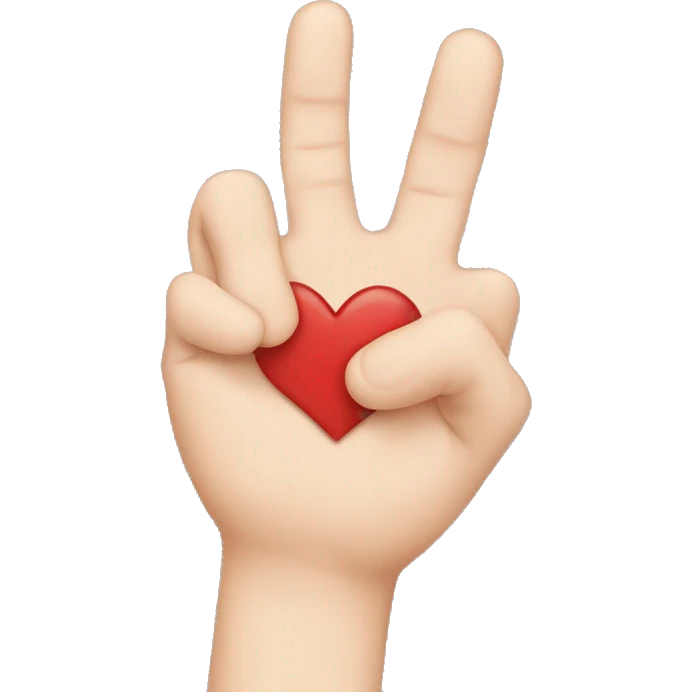 finger heart emoji