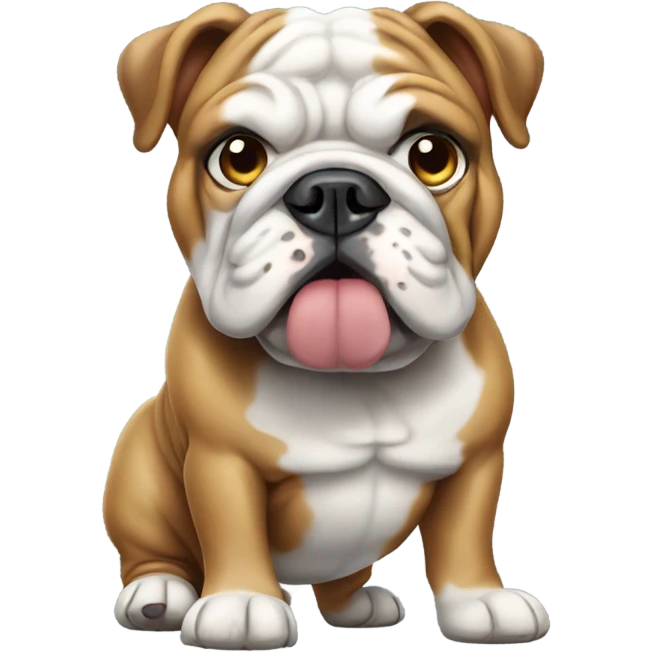 English bulldog standing  emoji