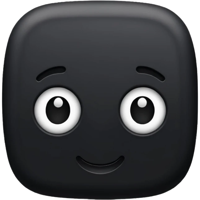 Black doodle emoji