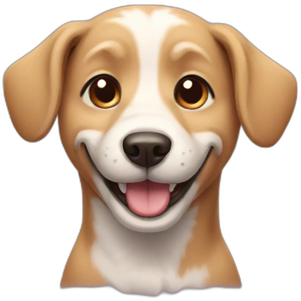 Smiling dog emoji