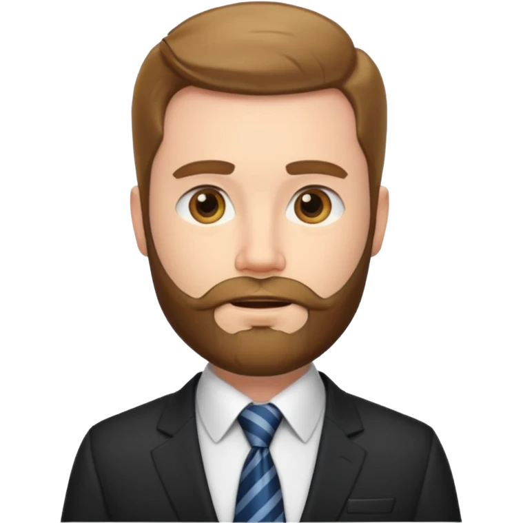 white man businessman with beard emoji