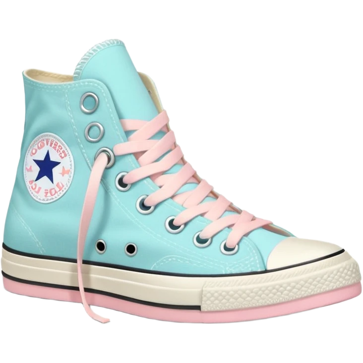 Pastel cute Converse shoes emoji