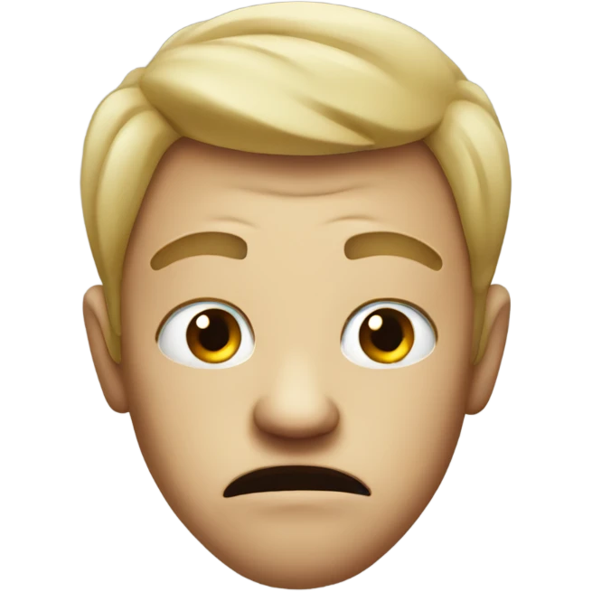 mean face emoji