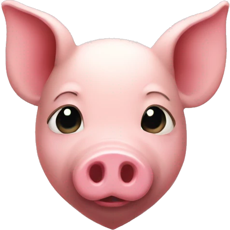 Piggy heart emoji