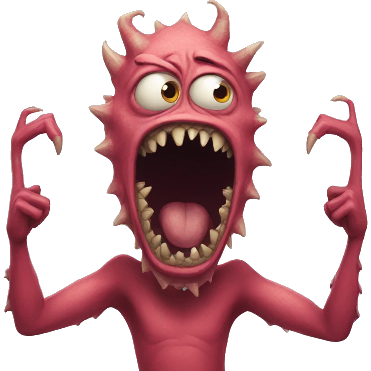 Crazy monster  emoji