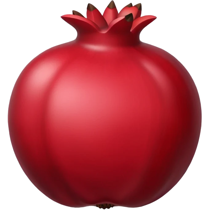 Outline of pomegranate in black color emoji
