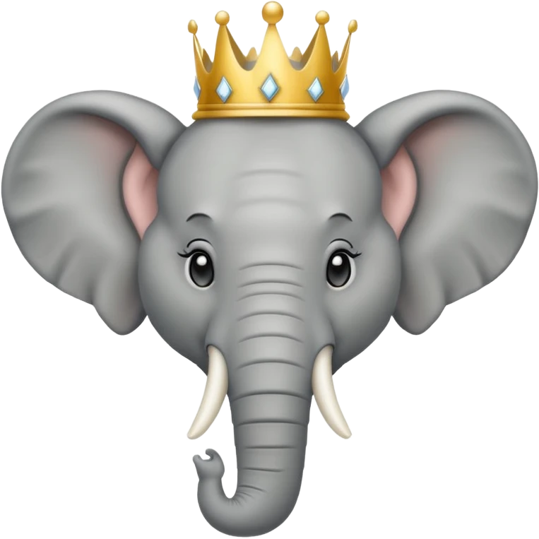 Elefante con corona  emoji