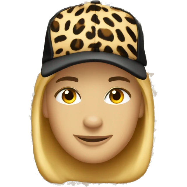Basecap Leopard Print  emoji