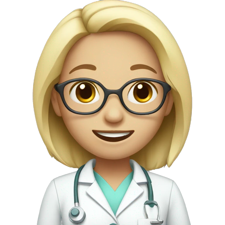 Girl being a dentist assistant  emoji