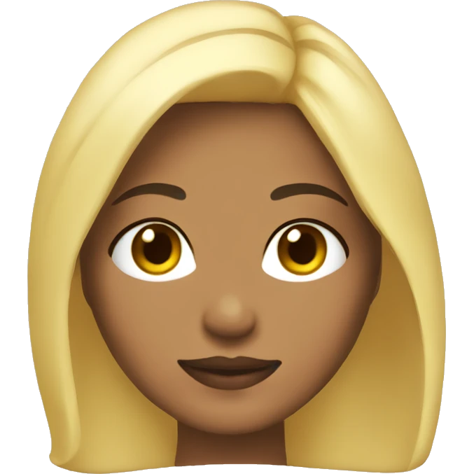morena skin with blonde hair emoji
