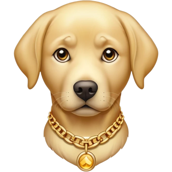 golden labrador but gangster  emoji