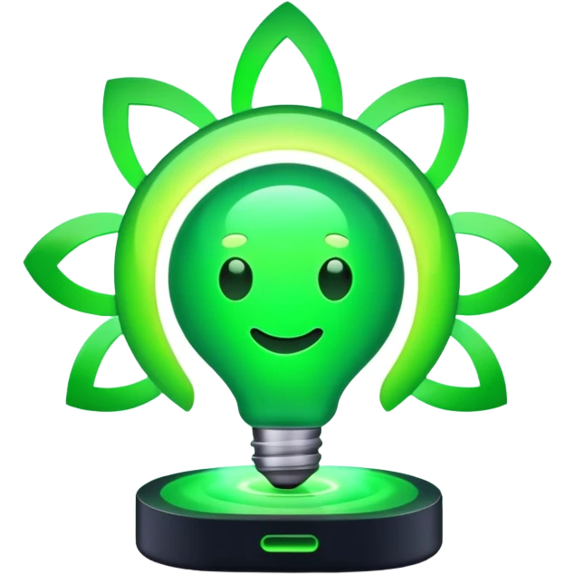 Green tech energy emoji