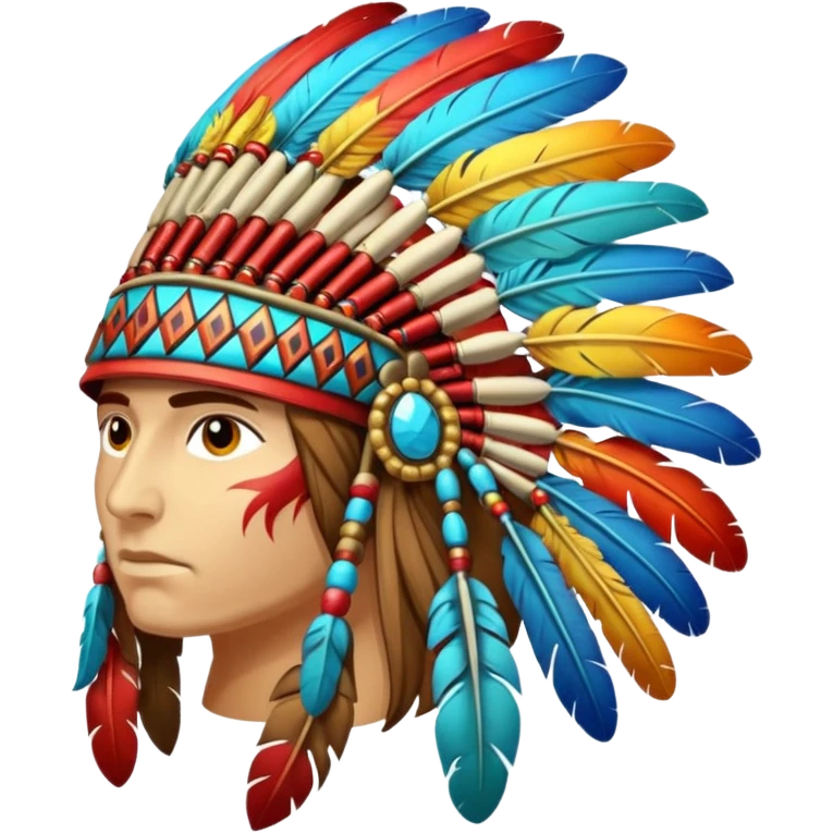 native war bonnet emoji