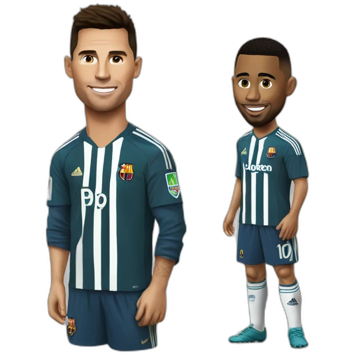Ronaldo crie sur Messi emoji