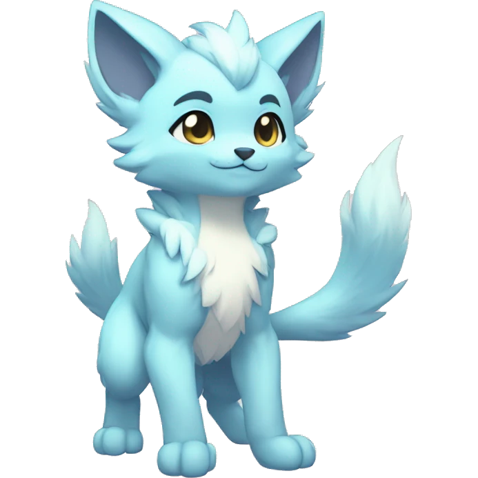 Anthro-Pastel-Fur-Sona-Chibi-Shiny-Fakémon full body emoji