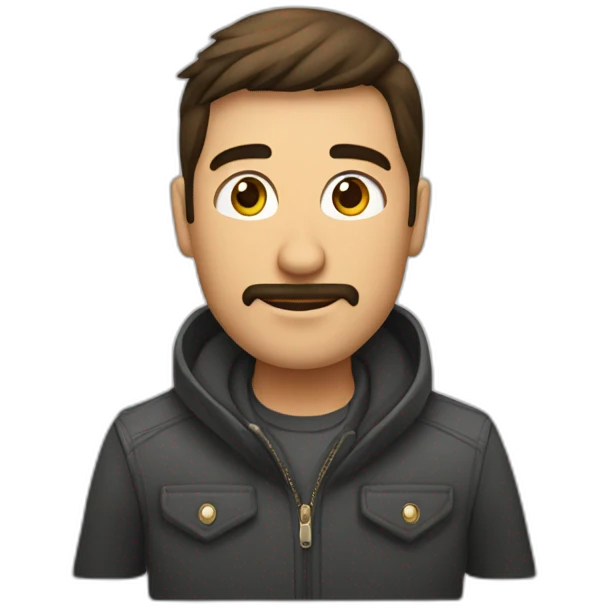 Hombre moreno con trapeador en la mano emoji