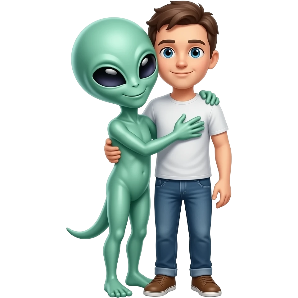 alien hug emoji