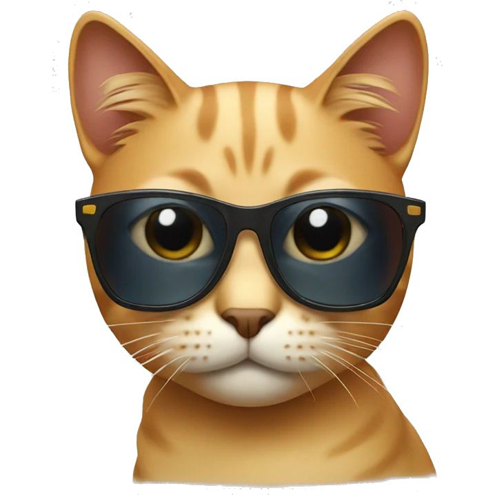 Cat with sunglasses emoji