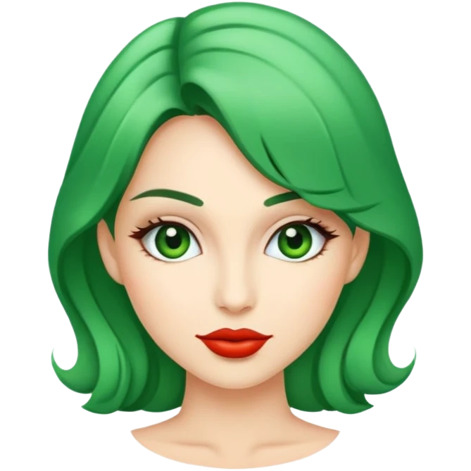 green coquette emoji