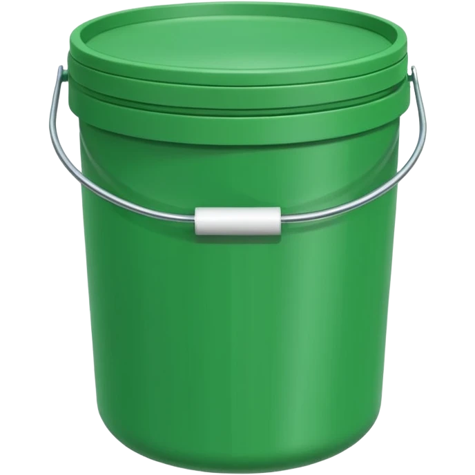 bleach container, green emoji