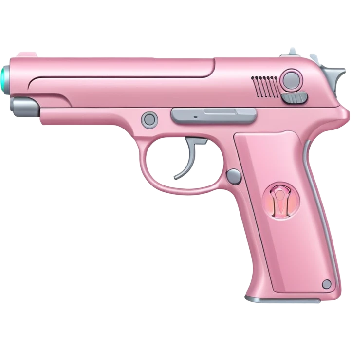 pastel pink futuristic pistol emoji