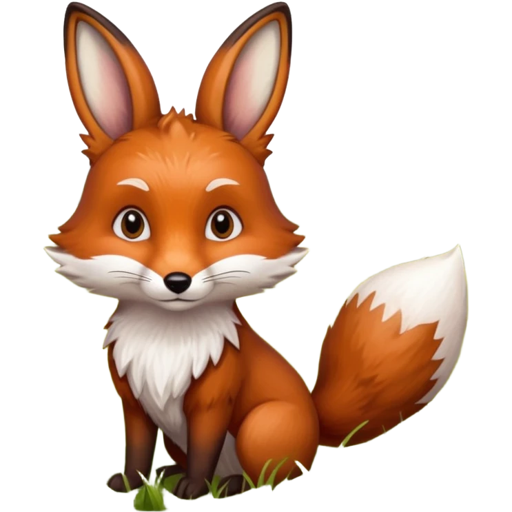fox and rabbit emoji
