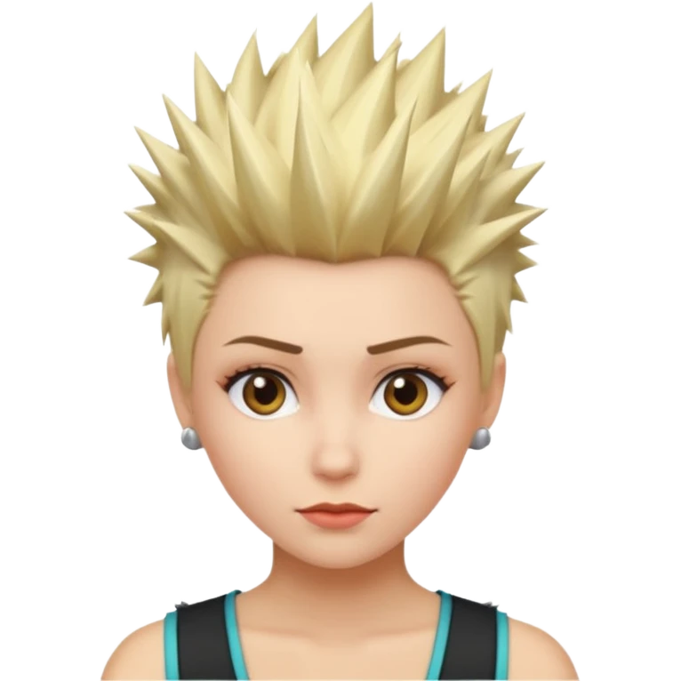 frau freche extreme Kurzhaarfrisur emoji