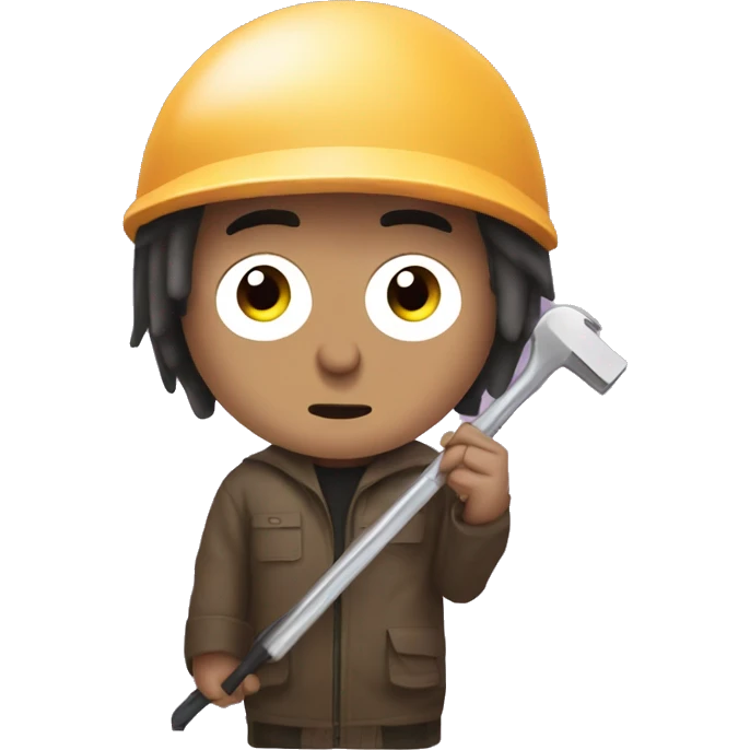 Timmy from South Park with tools emoji