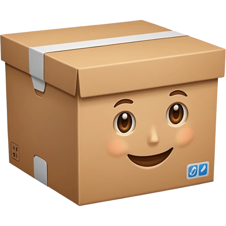 clean cardboard box  emoji