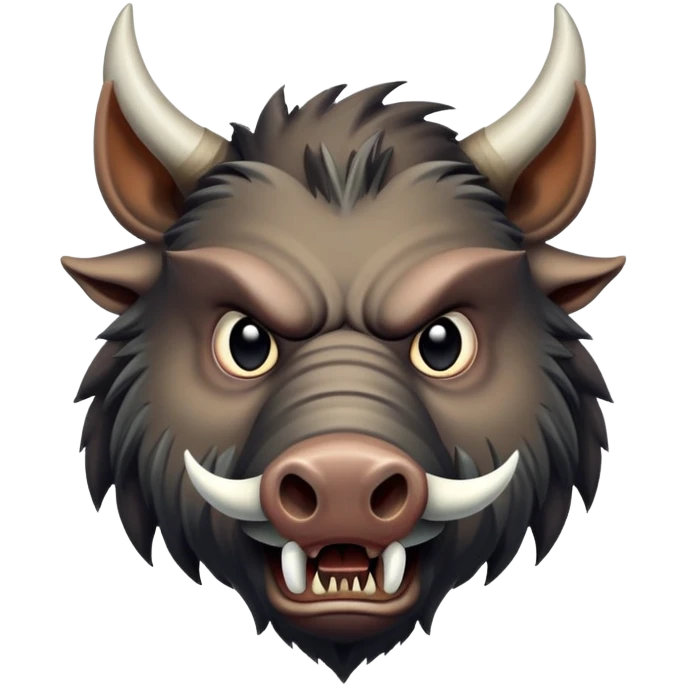 evil boar emoji