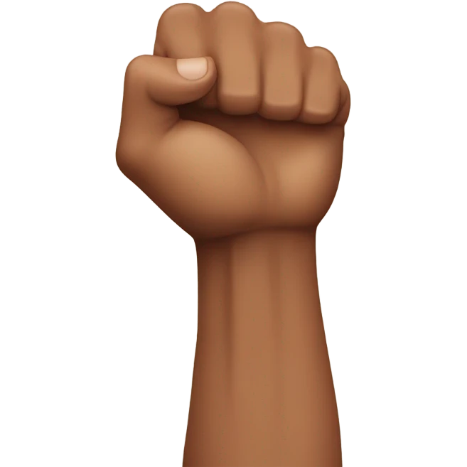 Brown arm emoji