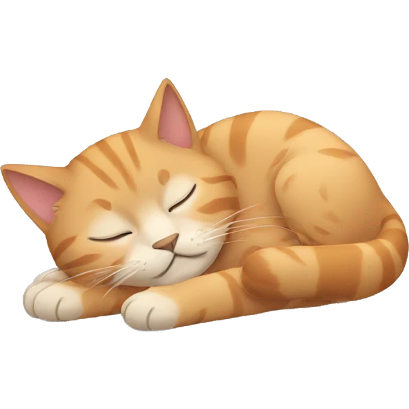 cat sleeping emoji