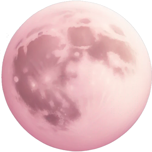 pastel pink moon emoji