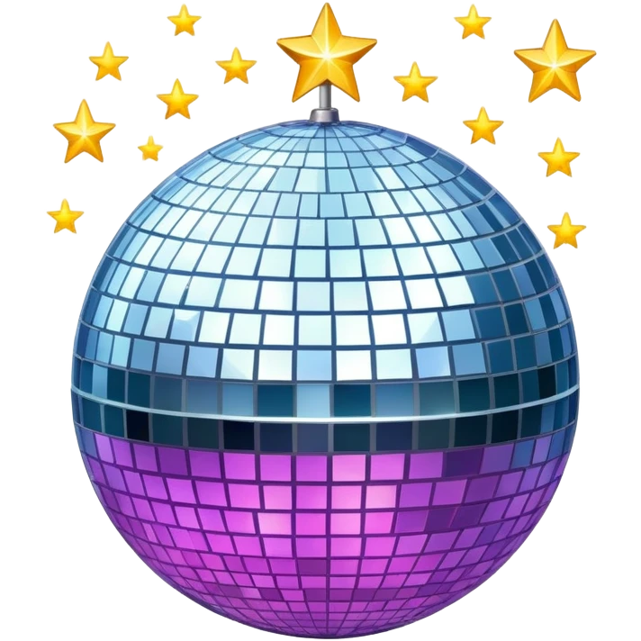 Disco ball with stars for 'Everybody' by Backstreet Boys emoji