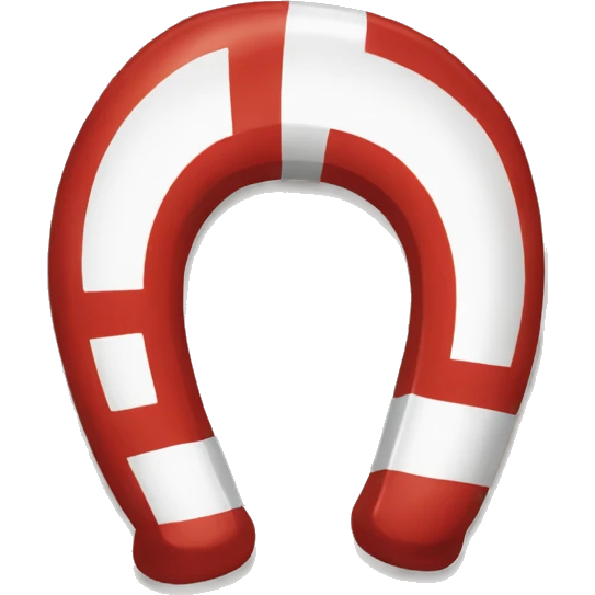 red and white horseshoe magnet emoji
