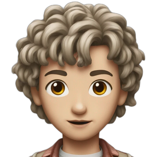 Eleven from stranger things emoji