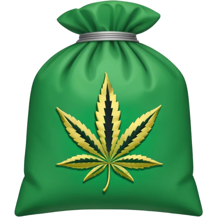 Weed pound baggie with the name Dolla Den and a logo emoji