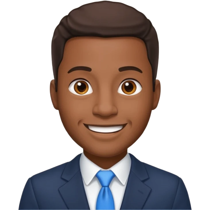 Public Speaker black man  emoji