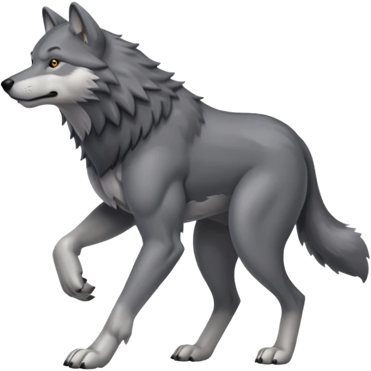 wolf walking emoji