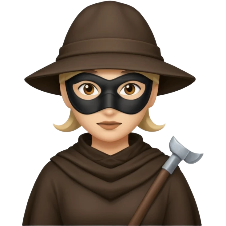thief, hat, thief mask, thief dress. emoji