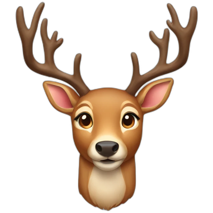 deer rudolph emoji