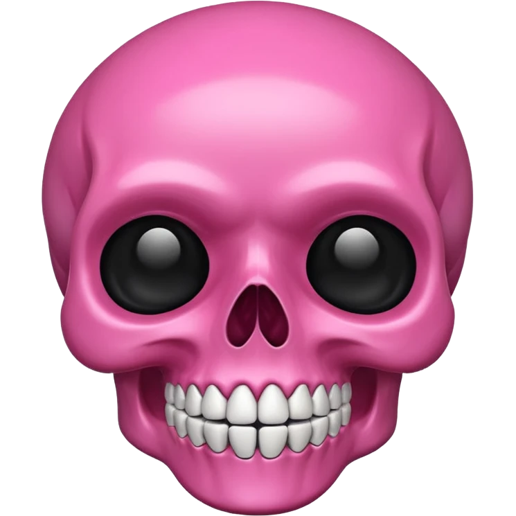 Pink skull emoji emoji