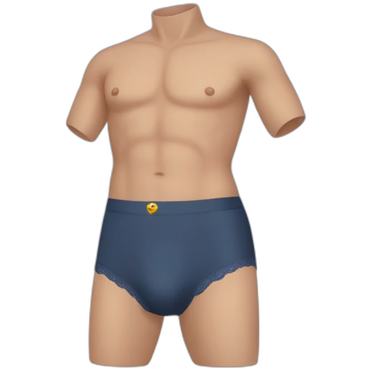 Man shape underwear emoji