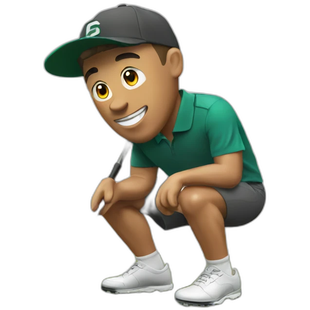 ronaldo playing golf emoji