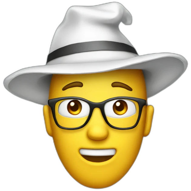 Ghostwriter costume with pointy hat emoji
