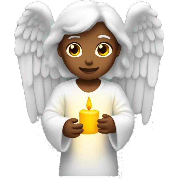 A angel holding a candle  emoji