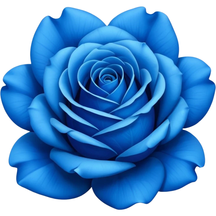 Blue rose emoji