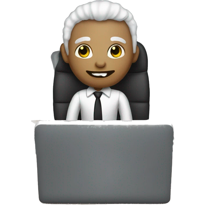 white vampire working in an office emoji