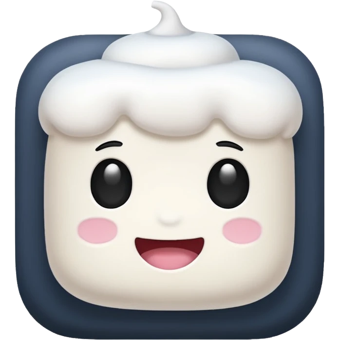 just plain marshmallow, no humanize, emoji